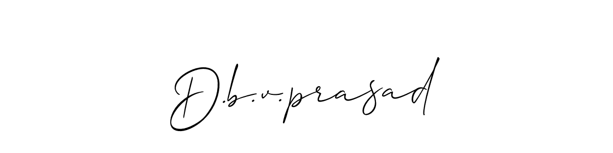 You should practise on your own different ways (Allison_Script) to write your name (D.b.v.prasad) in signature. don't let someone else do it for you. D.b.v.prasad signature style 2 images and pictures png