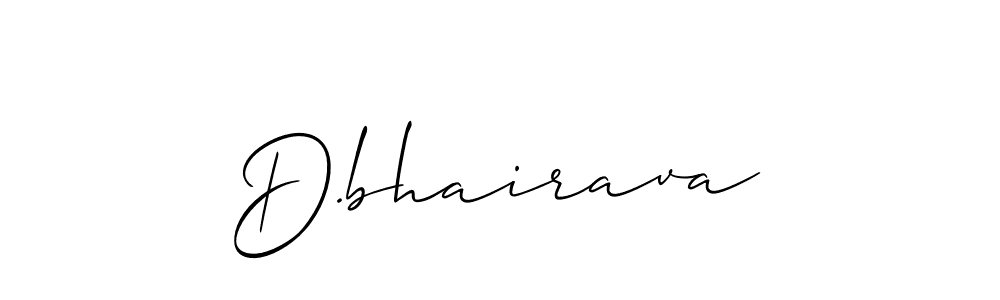Also we have D.bhairava name is the best signature style. Create professional handwritten signature collection using Allison_Script autograph style. D.bhairava signature style 2 images and pictures png