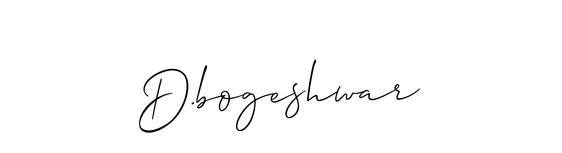 How to make D.bogeshwar signature? Allison_Script is a professional autograph style. Create handwritten signature for D.bogeshwar name. D.bogeshwar signature style 2 images and pictures png