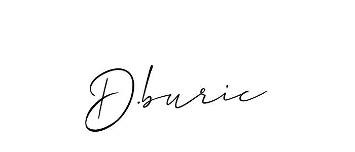 You should practise on your own different ways (Allison_Script) to write your name (D.buric) in signature. don't let someone else do it for you. D.buric signature style 2 images and pictures png