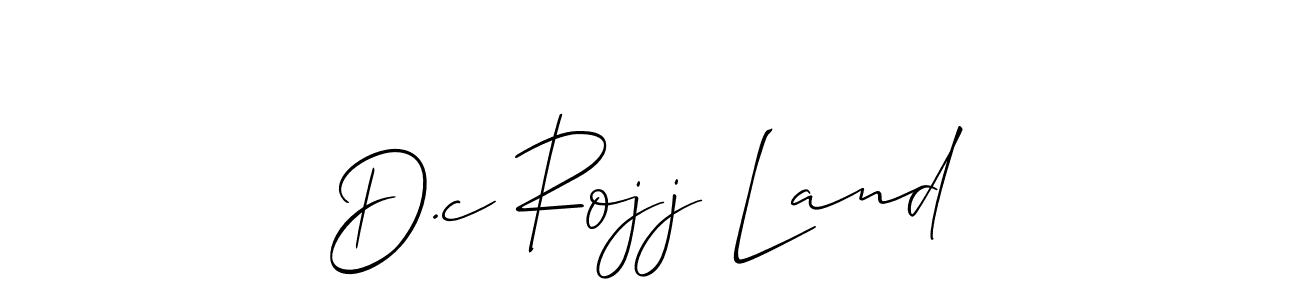 Best and Professional Signature Style for D.c Rojj Land. Allison_Script Best Signature Style Collection. D.c Rojj Land signature style 2 images and pictures png