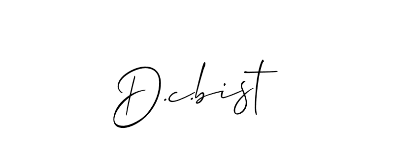 Make a beautiful signature design for name D.c.bist. Use this online signature maker to create a handwritten signature for free. D.c.bist signature style 2 images and pictures png