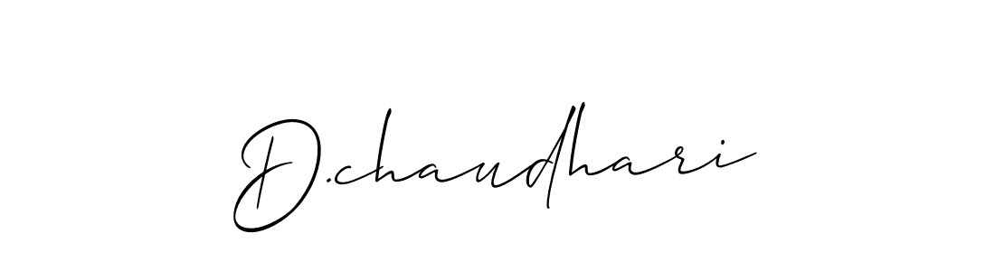 Also we have D.chaudhari name is the best signature style. Create professional handwritten signature collection using Allison_Script autograph style. D.chaudhari signature style 2 images and pictures png