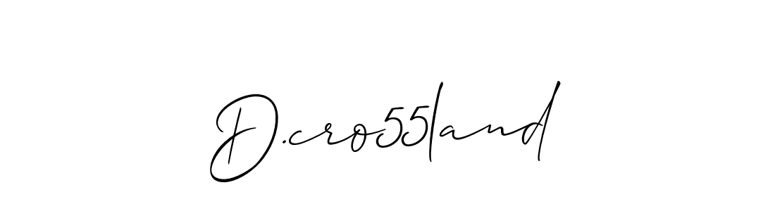 Make a beautiful signature design for name D.cro55land. With this signature (Allison_Script) style, you can create a handwritten signature for free. D.cro55land signature style 2 images and pictures png