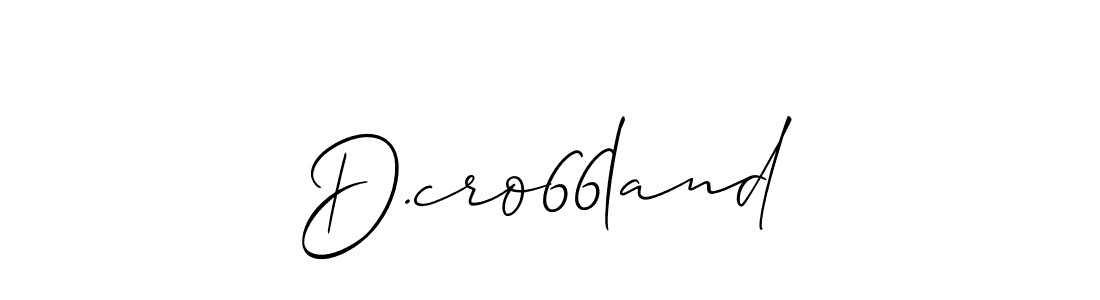 Design your own signature with our free online signature maker. With this signature software, you can create a handwritten (Allison_Script) signature for name D.cro66land. D.cro66land signature style 2 images and pictures png