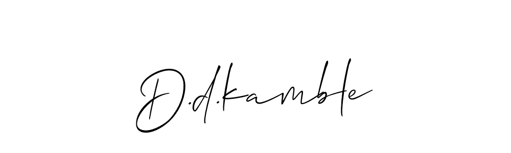 How to Draw D.d.kamble signature style? Allison_Script is a latest design signature styles for name D.d.kamble. D.d.kamble signature style 2 images and pictures png