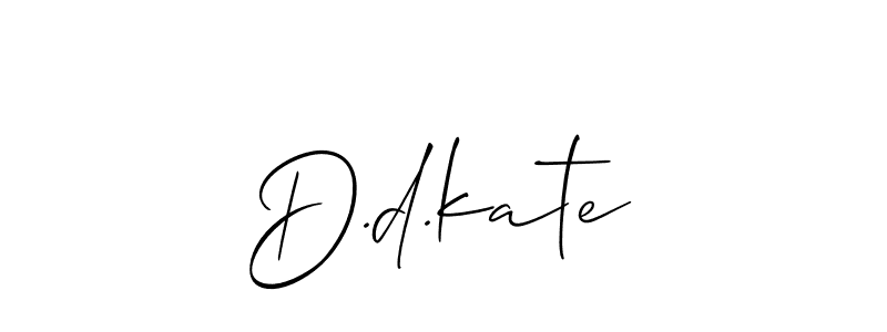 D.d.kate stylish signature style. Best Handwritten Sign (Allison_Script) for my name. Handwritten Signature Collection Ideas for my name D.d.kate. D.d.kate signature style 2 images and pictures png