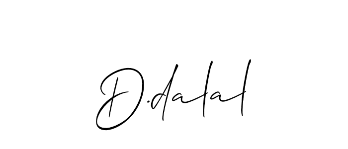 Also You can easily find your signature by using the search form. We will create D.dalal name handwritten signature images for you free of cost using Allison_Script sign style. D.dalal signature style 2 images and pictures png