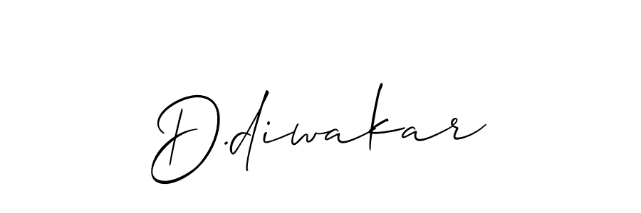 Best and Professional Signature Style for D.diwakar. Allison_Script Best Signature Style Collection. D.diwakar signature style 2 images and pictures png