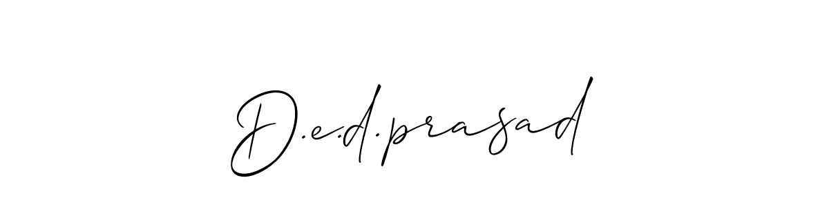 Similarly Allison_Script is the best handwritten signature design. Signature creator online .You can use it as an online autograph creator for name D.e.d.prasad. D.e.d.prasad signature style 2 images and pictures png