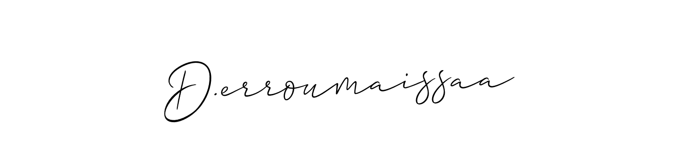 How to Draw D.erroumaissaa signature style? Allison_Script is a latest design signature styles for name D.erroumaissaa. D.erroumaissaa signature style 2 images and pictures png