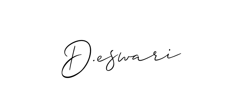 if you are searching for the best signature style for your name D.eswari. so please give up your signature search. here we have designed multiple signature styles  using Allison_Script. D.eswari signature style 2 images and pictures png