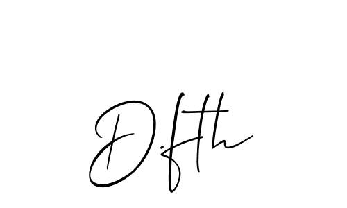 Best and Professional Signature Style for D.fth. Allison_Script Best Signature Style Collection. D.fth signature style 2 images and pictures png