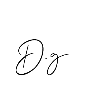 Create a beautiful signature design for name D.g. With this signature (Allison_Script) fonts, you can make a handwritten signature for free. D.g signature style 2 images and pictures png