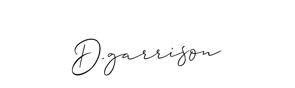 Use a signature maker to create a handwritten signature online. With this signature software, you can design (Allison_Script) your own signature for name D.garrison. D.garrison signature style 2 images and pictures png