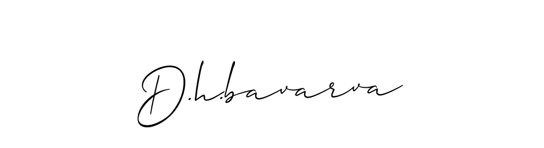 if you are searching for the best signature style for your name D.h.bavarva. so please give up your signature search. here we have designed multiple signature styles  using Allison_Script. D.h.bavarva signature style 2 images and pictures png