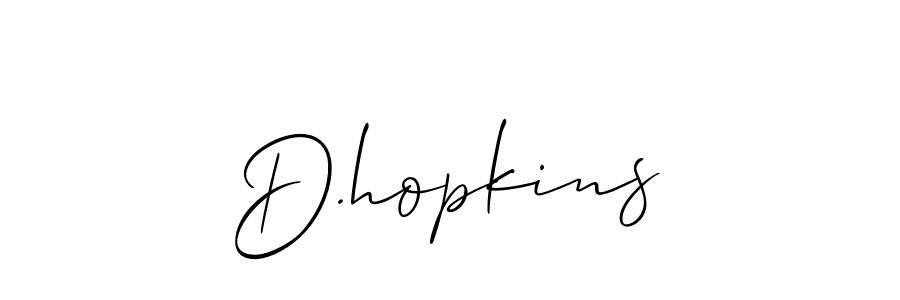 How to Draw D.hopkins signature style? Allison_Script is a latest design signature styles for name D.hopkins. D.hopkins signature style 2 images and pictures png