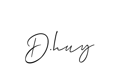 Design your own signature with our free online signature maker. With this signature software, you can create a handwritten (Allison_Script) signature for name D.huy. D.huy signature style 2 images and pictures png