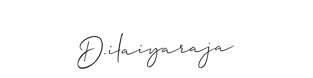 Make a beautiful signature design for name D.ilaiyaraja. With this signature (Allison_Script) style, you can create a handwritten signature for free. D.ilaiyaraja signature style 2 images and pictures png