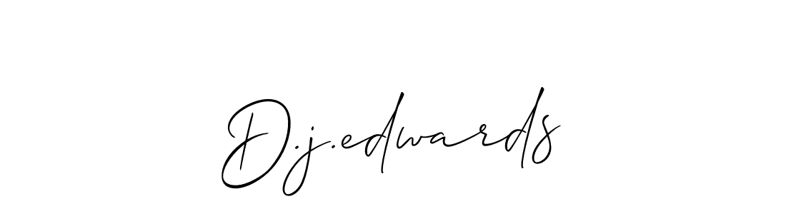 How to make D.j.edwards name signature. Use Allison_Script style for creating short signs online. This is the latest handwritten sign. D.j.edwards signature style 2 images and pictures png
