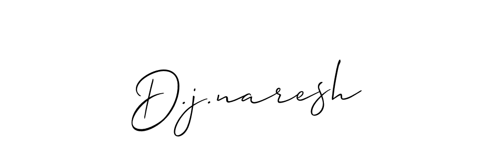 You should practise on your own different ways (Allison_Script) to write your name (D.j.naresh) in signature. don't let someone else do it for you. D.j.naresh signature style 2 images and pictures png