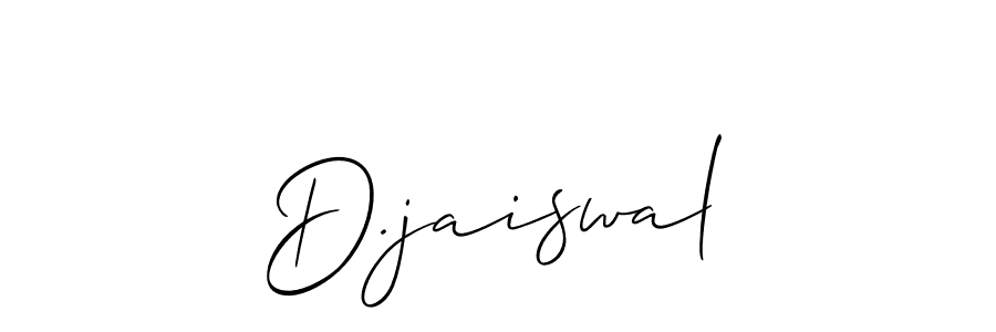 Best and Professional Signature Style for D.jaiswal. Allison_Script Best Signature Style Collection. D.jaiswal signature style 2 images and pictures png