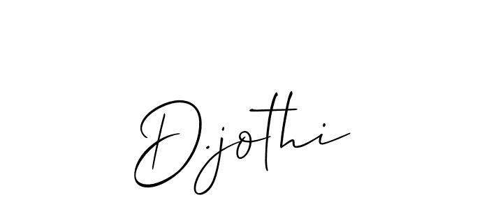 How to make D.jothi name signature. Use Allison_Script style for creating short signs online. This is the latest handwritten sign. D.jothi signature style 2 images and pictures png