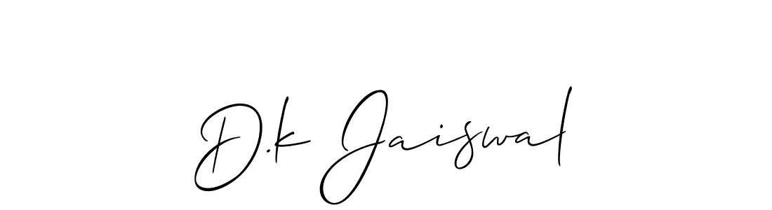 if you are searching for the best signature style for your name D.k Jaiswal. so please give up your signature search. here we have designed multiple signature styles  using Allison_Script. D.k Jaiswal signature style 2 images and pictures png