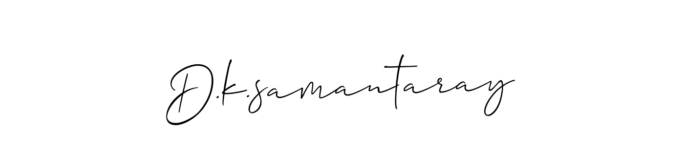 You can use this online signature creator to create a handwritten signature for the name D.k.samantaray. This is the best online autograph maker. D.k.samantaray signature style 2 images and pictures png