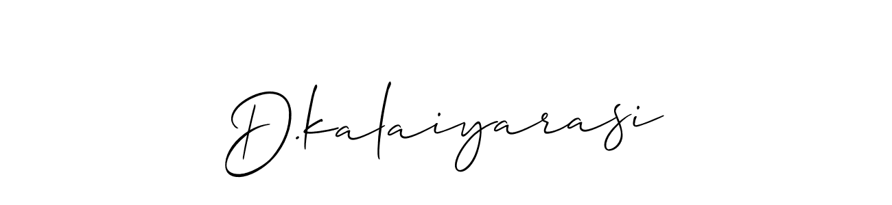 Make a beautiful signature design for name D.kalaiyarasi. With this signature (Allison_Script) style, you can create a handwritten signature for free. D.kalaiyarasi signature style 2 images and pictures png