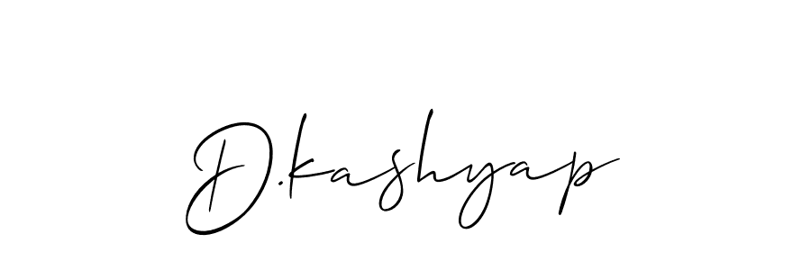 Make a short D.kashyap signature style. Manage your documents anywhere anytime using Allison_Script. Create and add eSignatures, submit forms, share and send files easily. D.kashyap signature style 2 images and pictures png