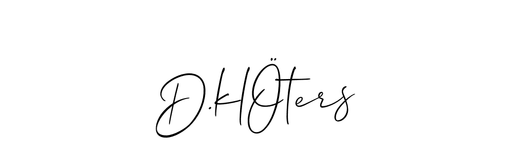 Check out images of Autograph of D.klÖters name. Actor D.klÖters Signature Style. Allison_Script is a professional sign style online. D.klÖters signature style 2 images and pictures png