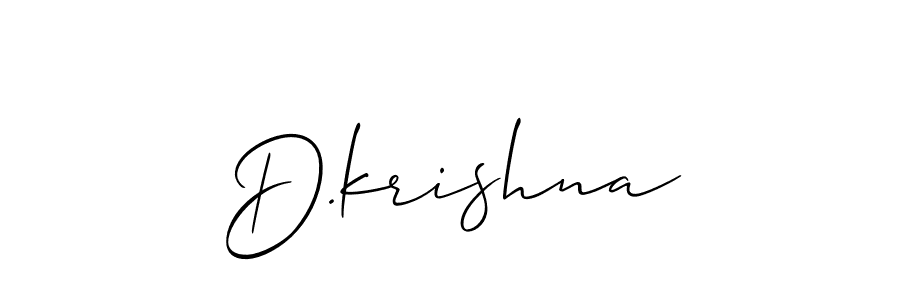 Make a beautiful signature design for name D.krishna. Use this online signature maker to create a handwritten signature for free. D.krishna signature style 2 images and pictures png