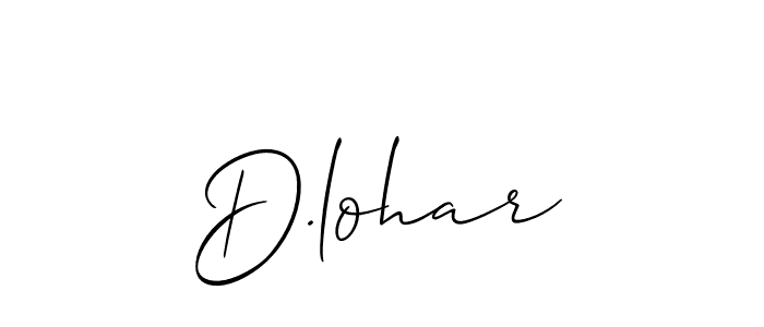 How to Draw D.lohar signature style? Allison_Script is a latest design signature styles for name D.lohar. D.lohar signature style 2 images and pictures png