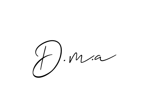 D.m.a stylish signature style. Best Handwritten Sign (Allison_Script) for my name. Handwritten Signature Collection Ideas for my name D.m.a. D.m.a signature style 2 images and pictures png