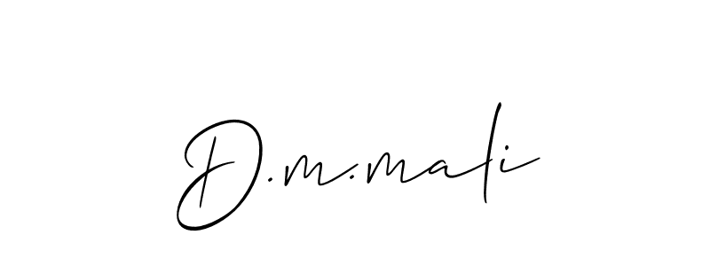 Create a beautiful signature design for name D.m.mali. With this signature (Allison_Script) fonts, you can make a handwritten signature for free. D.m.mali signature style 2 images and pictures png