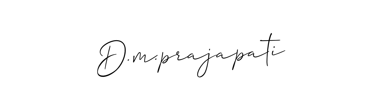 You should practise on your own different ways (Allison_Script) to write your name (D.m.prajapati) in signature. don't let someone else do it for you. D.m.prajapati signature style 2 images and pictures png