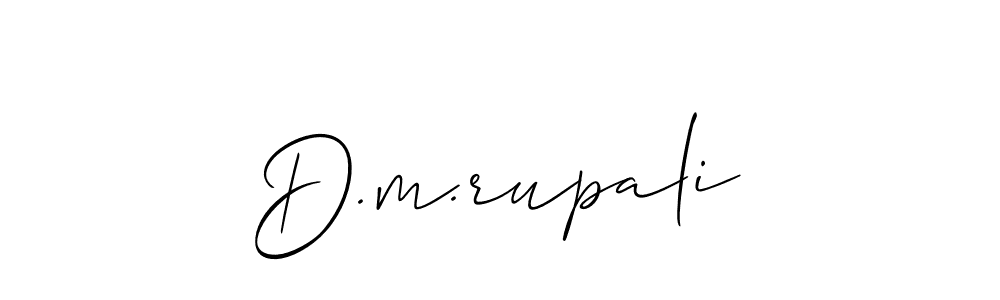 How to make D.m.rupali signature? Allison_Script is a professional autograph style. Create handwritten signature for D.m.rupali name. D.m.rupali signature style 2 images and pictures png