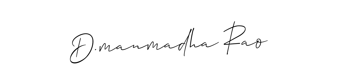 Also You can easily find your signature by using the search form. We will create D.manmadha Rao name handwritten signature images for you free of cost using Allison_Script sign style. D.manmadha Rao signature style 2 images and pictures png