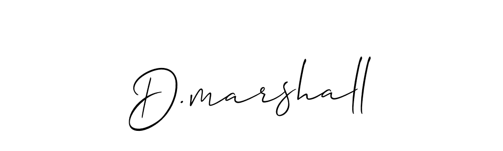 Make a beautiful signature design for name D.marshall. With this signature (Allison_Script) style, you can create a handwritten signature for free. D.marshall signature style 2 images and pictures png