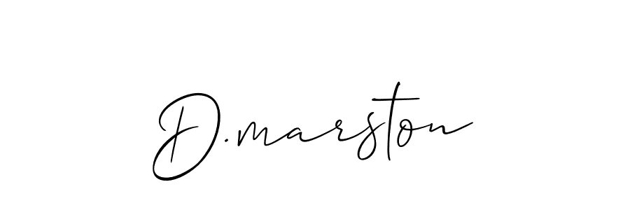 You should practise on your own different ways (Allison_Script) to write your name (D.marston) in signature. don't let someone else do it for you. D.marston signature style 2 images and pictures png
