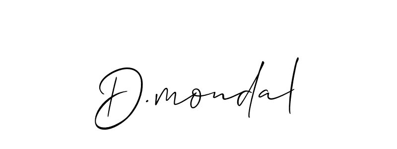 How to make D.mondal name signature. Use Allison_Script style for creating short signs online. This is the latest handwritten sign. D.mondal signature style 2 images and pictures png