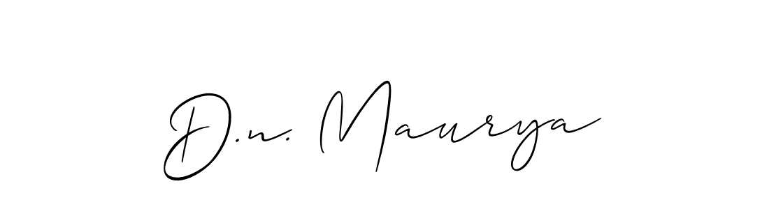 How to make D.n. Maurya signature? Allison_Script is a professional autograph style. Create handwritten signature for D.n. Maurya name. D.n. Maurya signature style 2 images and pictures png