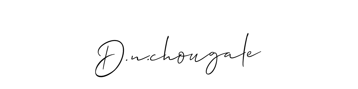 Allison_Script is a professional signature style that is perfect for those who want to add a touch of class to their signature. It is also a great choice for those who want to make their signature more unique. Get D.n.chougale name to fancy signature for free. D.n.chougale signature style 2 images and pictures png