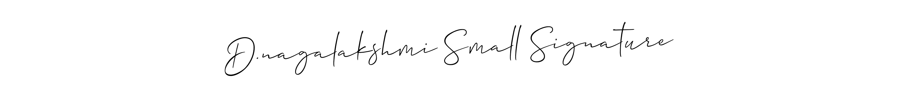 Make a beautiful signature design for name D.nagalakshmi Small Signature. With this signature (Allison_Script) style, you can create a handwritten signature for free. D.nagalakshmi Small Signature signature style 2 images and pictures png