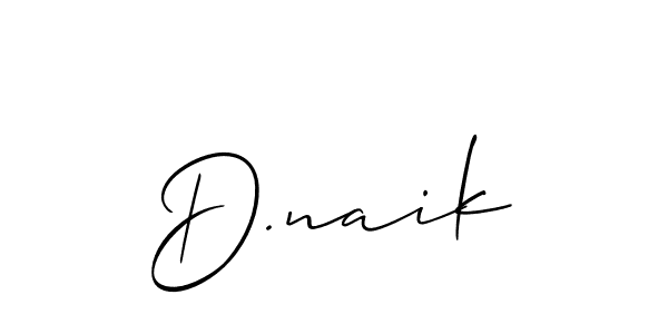 Best and Professional Signature Style for D.naik. Allison_Script Best Signature Style Collection. D.naik signature style 2 images and pictures png