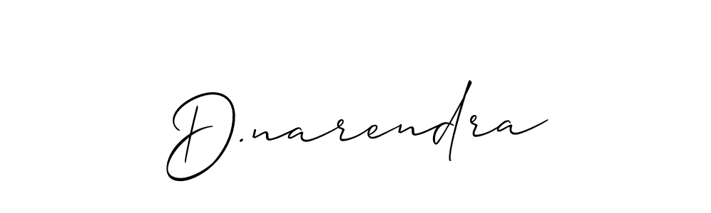 Also we have D.narendra name is the best signature style. Create professional handwritten signature collection using Allison_Script autograph style. D.narendra signature style 2 images and pictures png