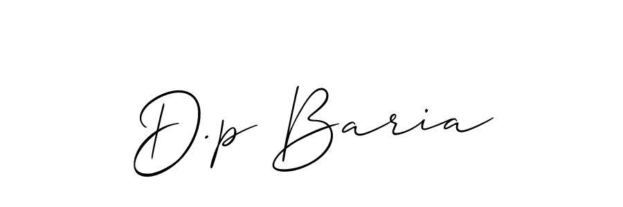 Similarly Allison_Script is the best handwritten signature design. Signature creator online .You can use it as an online autograph creator for name D.p Baria. D.p Baria signature style 2 images and pictures png