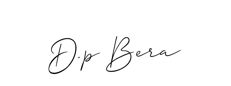 How to make D.p Bera signature? Allison_Script is a professional autograph style. Create handwritten signature for D.p Bera name. D.p Bera signature style 2 images and pictures png