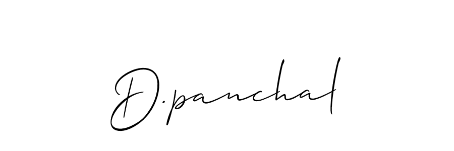 The best way (Allison_Script) to make a short signature is to pick only two or three words in your name. The name D.panchal include a total of six letters. For converting this name. D.panchal signature style 2 images and pictures png